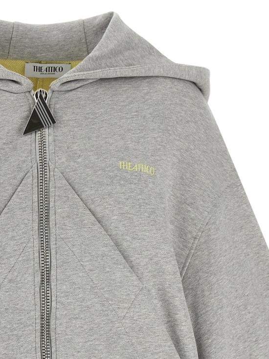 26SS 디 아티코 후드 티셔츠 TH326209BM GRAY - THE ATTICO