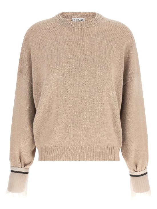 26FW 브루넬로 쿠치넬리 스웨터 BR337726BM BEIGE
