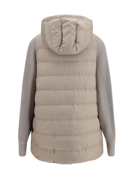 26FW 브루넬로 쿠치넬리 나일론 후드 다운 재킷 MD5987779P C7958 DOVE GREY - BRUNELLO CUCINELLI