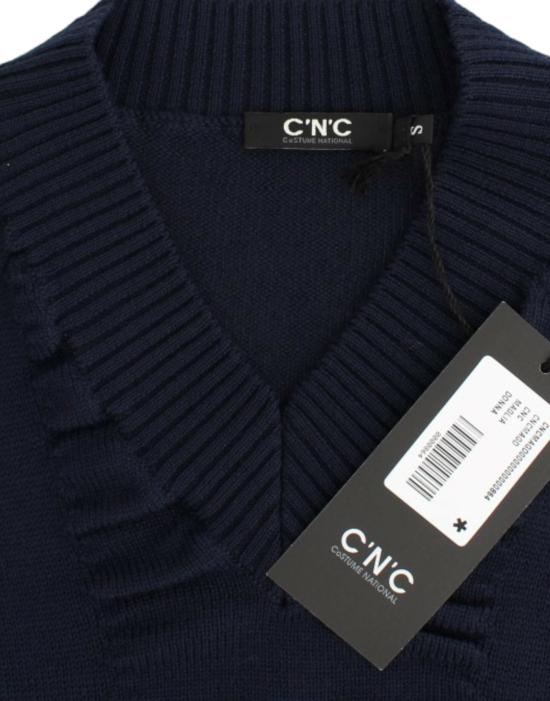  커스텀네셔널 스웨터 SIG12054 NAVY - COSTUME NATIONAL