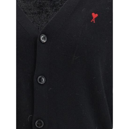 26FW 아미 가디건 AMHKC361001009BB BLACK - AMI
