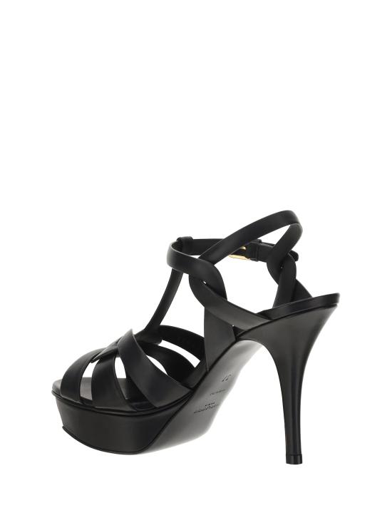 26FW 생로랑 트리뷰트 플랫폼 샌들 315490BDA00 1000 BLACK - SAINT LAURENT