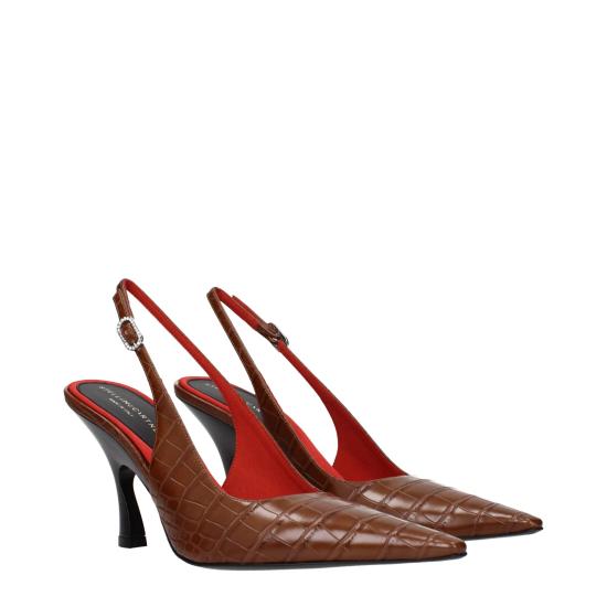  스텔라 맥카트니 힐/펌프스 ST15295606456585BT BROWN - STELLA MCCARTNEY