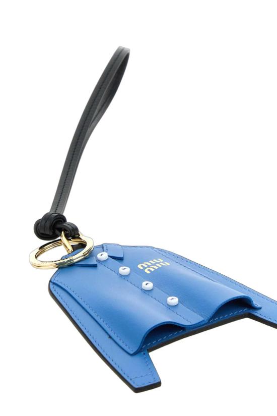 25FW 미우미우 레더 키체인 트릭 5TL5292CUI F0237 BLUE - MIU MIU