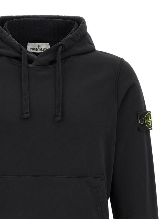 26FW 스톤 아일랜드 후드 티셔츠 ST338511BM BLACK - STONE ISLAND