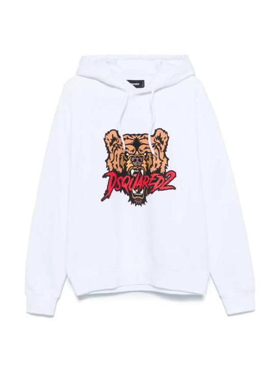 26FW 디스퀘어드2 후드 티셔츠 S74GU0814S25516100 WHITE - DSQUARED2