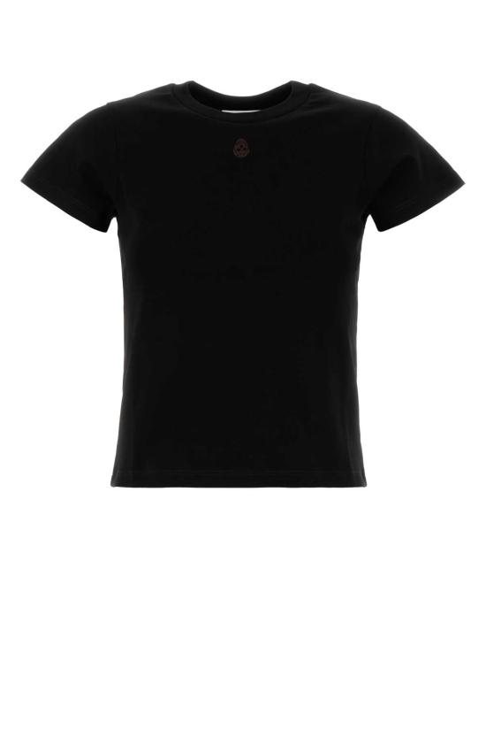  알렉산더 맥퀸 스컬 티셔츠 819193QLAEH 1000 BLACK