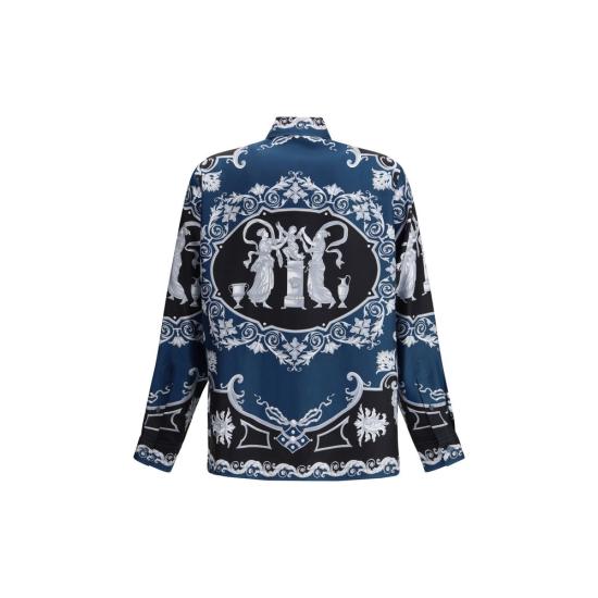 26SS 베르사체 셔츠 VE10194381A160965BE50BB BLUE - VERSACE