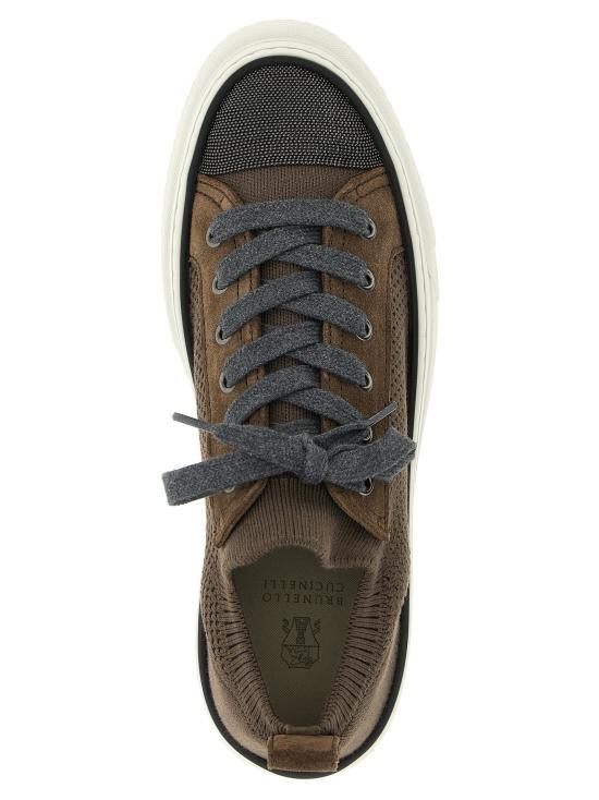 26SS 브루넬로 쿠치넬리 스니커즈 BR329916BM BROWN - BRUNELLO CUCINELLI