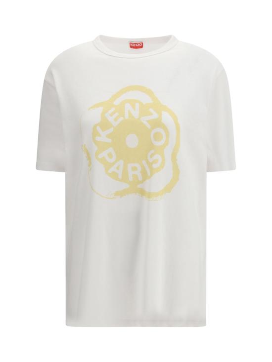 26SS 겐조 보케 플라워 2.0 루즈 티셔츠 FG52TS3034SK 01 WHITE