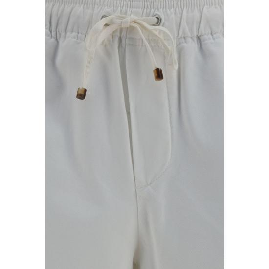 26SS 브루넬로 쿠치넬리 숏팬츠 BRM252DU0025C2200BB WHITE - BRUNELLO CUCINELLI