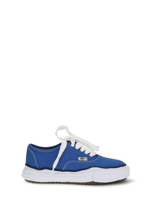 26SS 메종 미하라 야스히로 베이커 OG 솔 캔버스 로우 컷 A02FW704 CLBLUE CL BLUE
