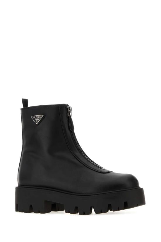 26FW 프라다 레더 지퍼 부티 1T328OF050UZE F0002 BLACK - PRADA
