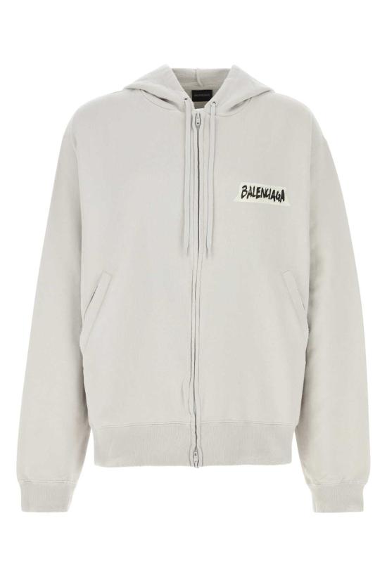 26SS 발렌시아가 마스킹 테이프 오버사이즈 집업 후디 850338TTVL7 9012 WHITE