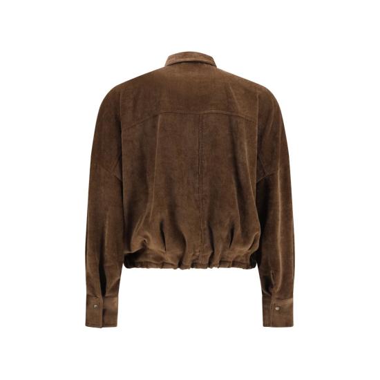 26FW 브루넬로 쿠치넬리 셔츠 BRMG547M1V06C9812BB BROWN - BRUNELLO CUCINELLI
