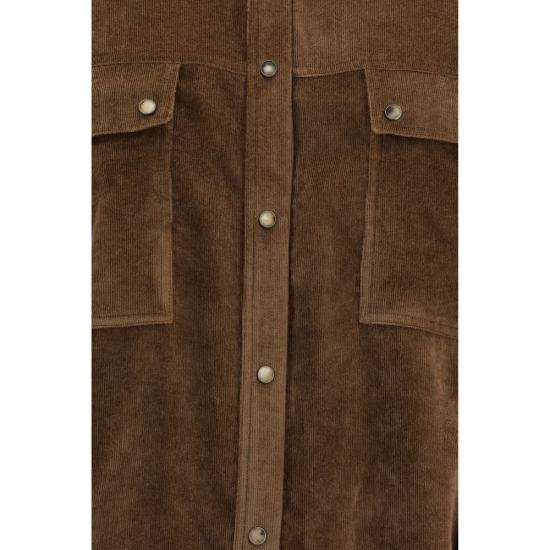 26FW 브루넬로 쿠치넬리 셔츠 BRMG547M1V06C9812BB BROWN - BRUNELLO CUCINELLI