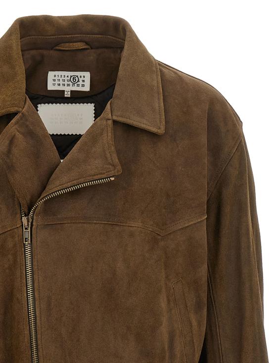25FW MM6 메종마르지엘라 자켓 MM324171BM BROWN - MM6 MAISON MARGIELA
