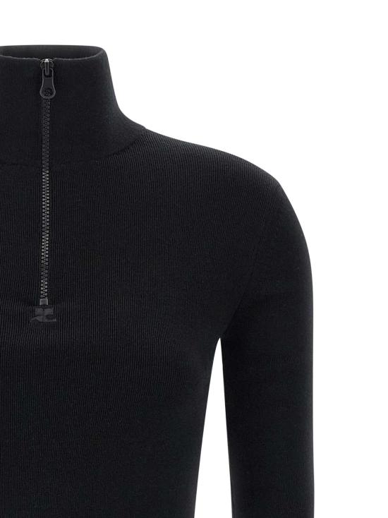 25FW 쿠레쥬 스웨터 CO319421BM BLACK - COURREGES