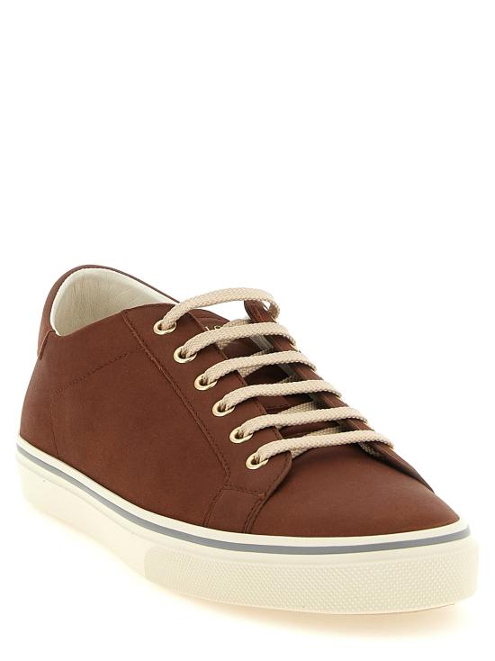 26SS 브루넬로 쿠치넬리 스니커즈 BR337870BM BROWN - BRUNELLO CUCINELLI