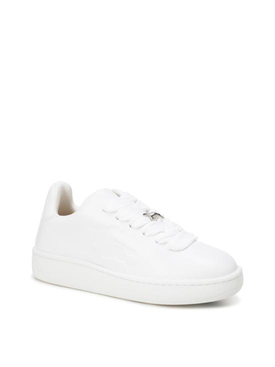 25FW 버버리 레더 박스 스니커즈 8083385 WHITE