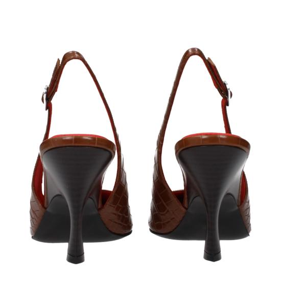  스텔라 맥카트니 힐/펌프스 ST15295606456585BT BROWN - STELLA MCCARTNEY