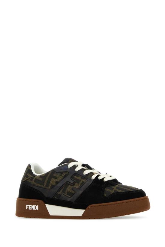  펜디 메치 스웨이드 로우탑 스니커즈 8E8470AQ6I F17JT BLACK - FENDI