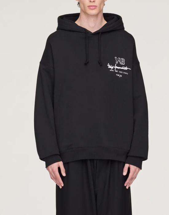26SS 와이쓰리 후드 티셔츠 KB2604 BLACK - Y-3