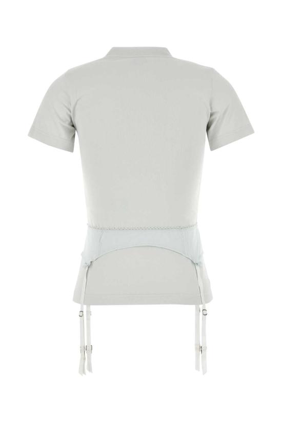  발렌시아가 란제리 티셔츠 828869TNVB2 9012 WHITE - BALENCIAGA