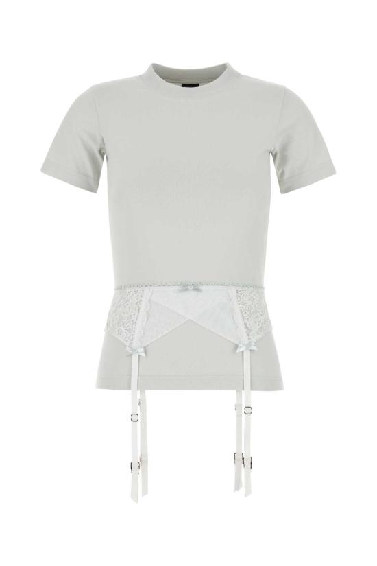  발렌시아가 란제리 티셔츠 828869TNVB2 9012 WHITE