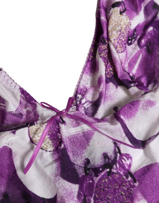  로베르토 카발리 바디수트 티셔츠 BIK2038 PURPLE