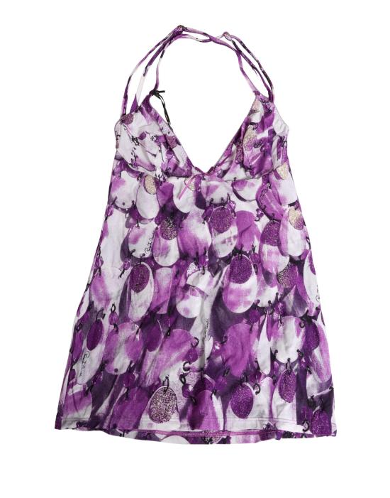  로베르토 카발리 바디수트 티셔츠 BIK2038 PURPLE - ROBERTO CAVALLI