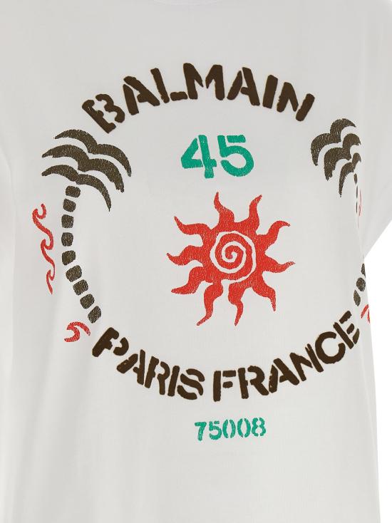 26SS 발망 폴로 티셔츠 BA333176BM WHITE - BALMAIN