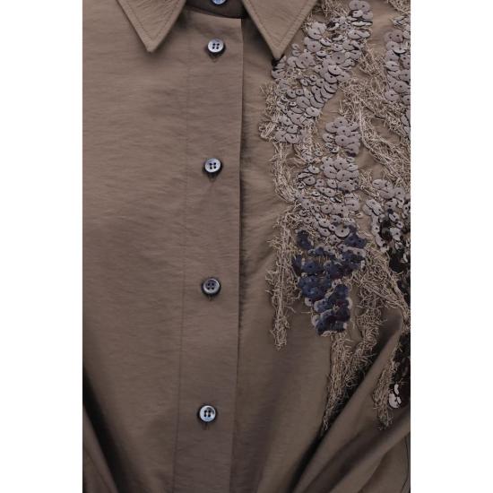 26SS 브루넬로 쿠치넬리 원피스 BRM0F79AHD91C8589BB BROWN - BRUNELLO CUCINELLI
