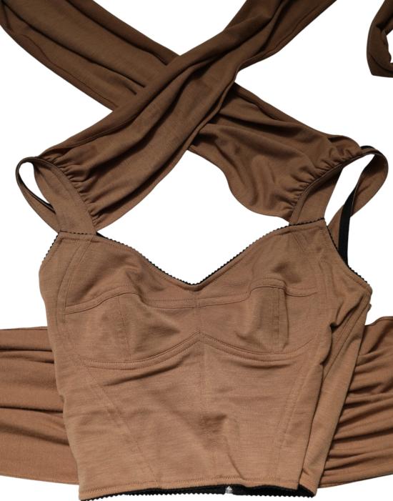  돌체앤가바나 민소매 티셔츠 TSH91410 BROWN - DOLCE & GABBANA