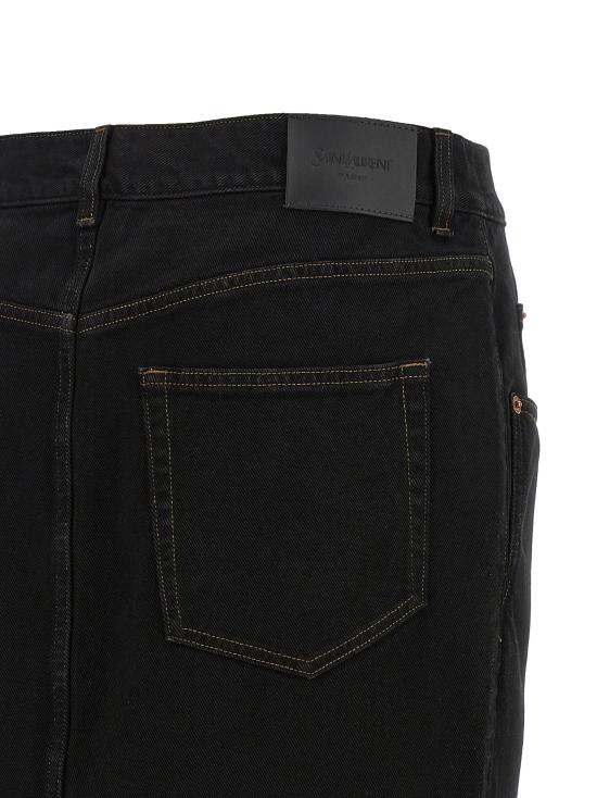 26SS 생로랑 스커트 SA335779BM BLACK - SAINT LAURENT