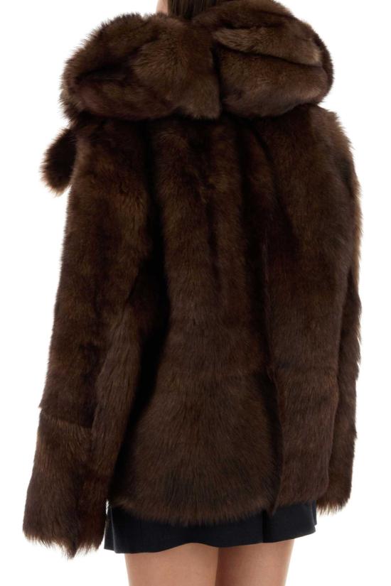 25FW 프라다 시어링 자켓 58A253SOOO15PF F0343 BROWN - PRADA