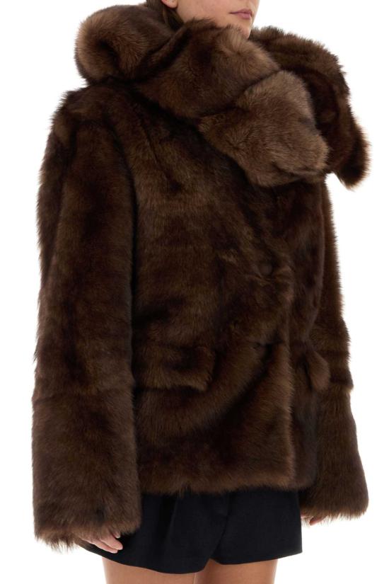 25FW 프라다 시어링 자켓 58A253SOOO15PF F0343 BROWN - PRADA