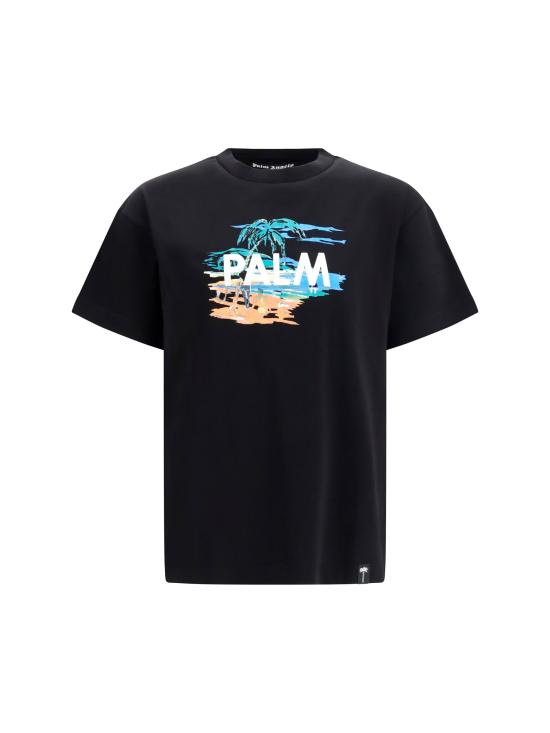 26FW 팜앤젤스 탑 PAMAA001JR004 1084 BLACK MULTICOLOR