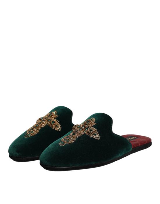  돌체앤가바나 뮬/슬리퍼 MV7387 GREEN - DOLCE & GABBANA