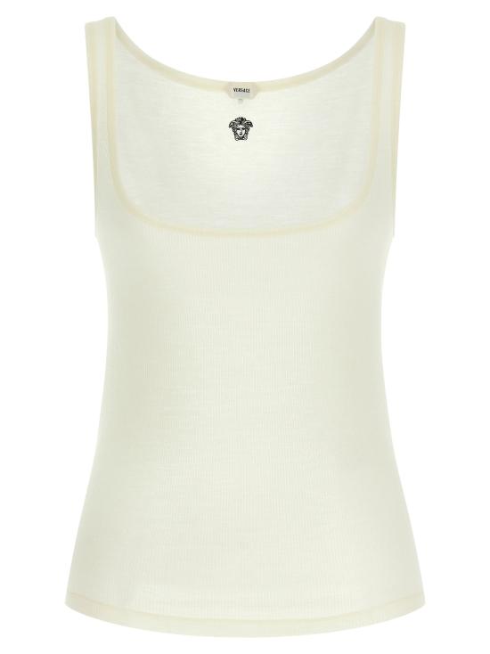 26SS 베르사체 민소매 티셔츠 VE331727BM WHITE