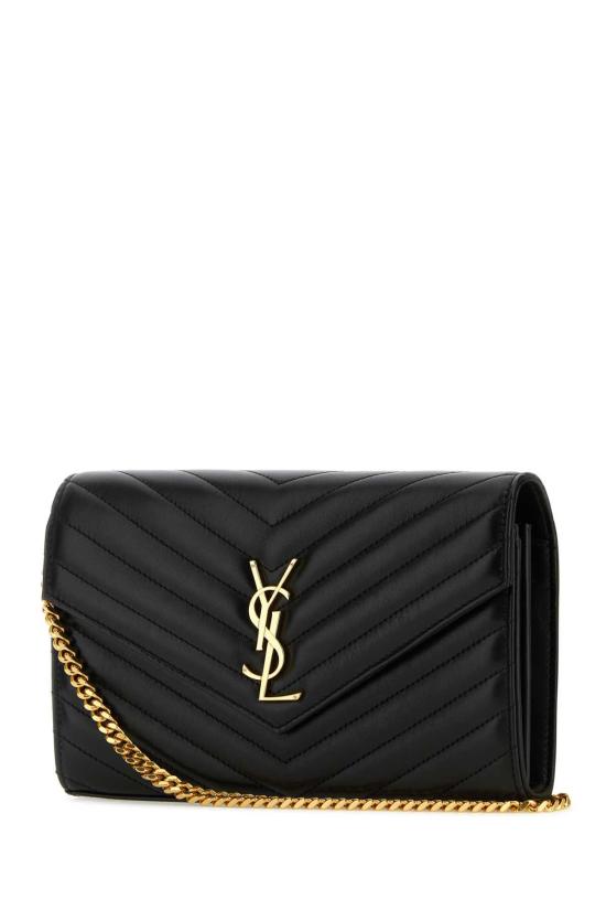  생로랑 레더 카산드라 체인 월렛 377828AAA44 1000 BLACK - SAINT LAURENT