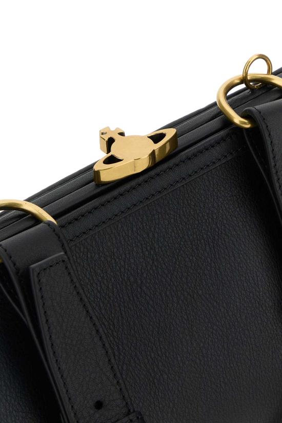 25FW 비비안웨스트우드 애스콧 프레임 백 4603000KWL00BZ N401 BLACK - VIVIENNE WESTWOOD