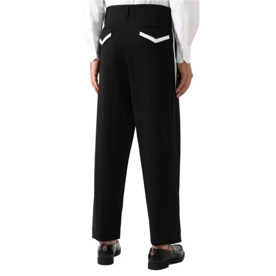  돌체앤가바나 스트레이트 팬츠 DO 9137705386196 BLACK - DOLCE & GABBANA