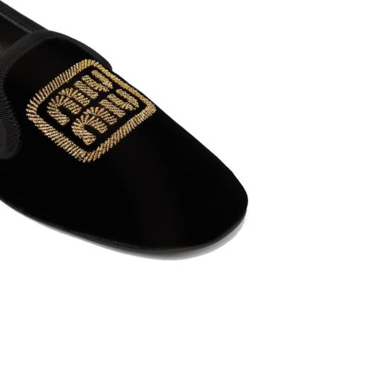  미우미우 플랫 슈즈 MI 8992012239060 BLACK - MIU MIU