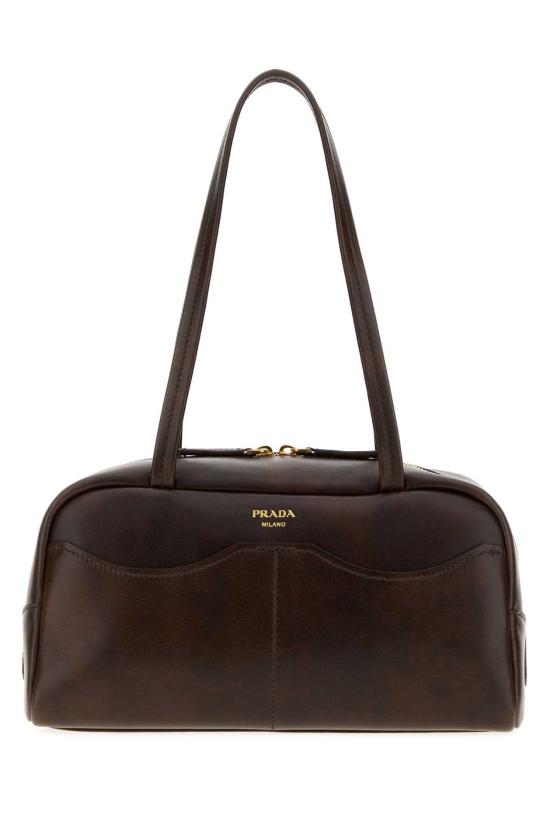26SS 프라다 캐리 라지 앤티크 레더 탑핸들 백 1BB1652ZQ6 F0324 BROWN