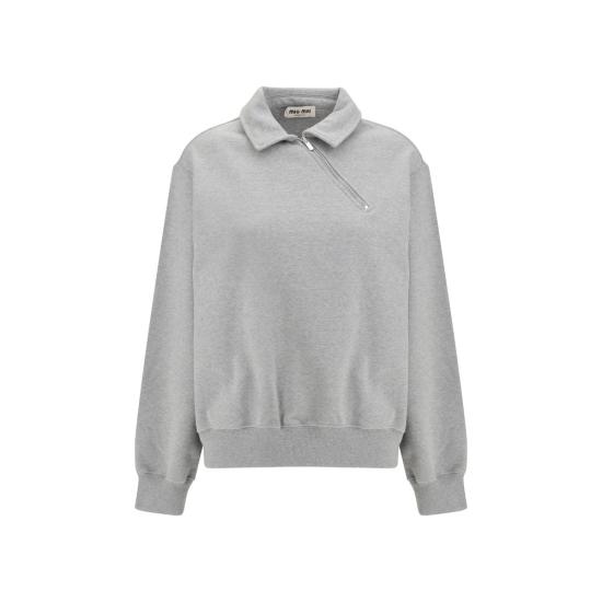 26SS 미우미우 긴팔 티셔츠 MIMJLA04SOOO18S8F0031BB GRAY