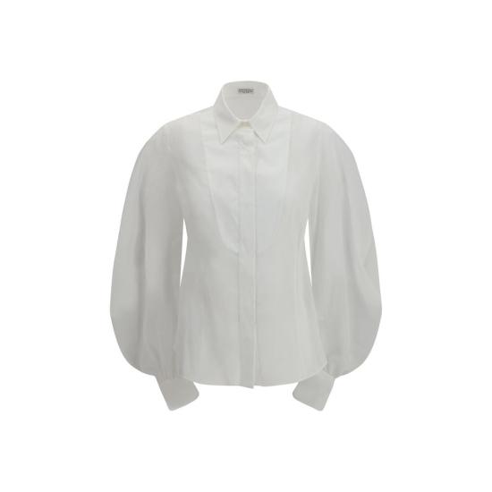 26SS 브루넬로 쿠치넬리 블라우스 BRM0F91NL706C100BB WHITE