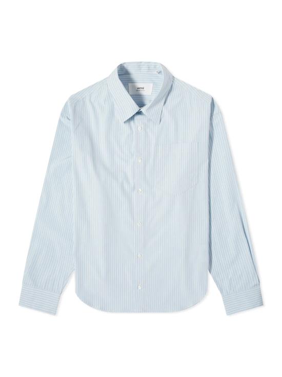 26SS 아미 셔츠 USH116CO00664841 BLUE - AMI