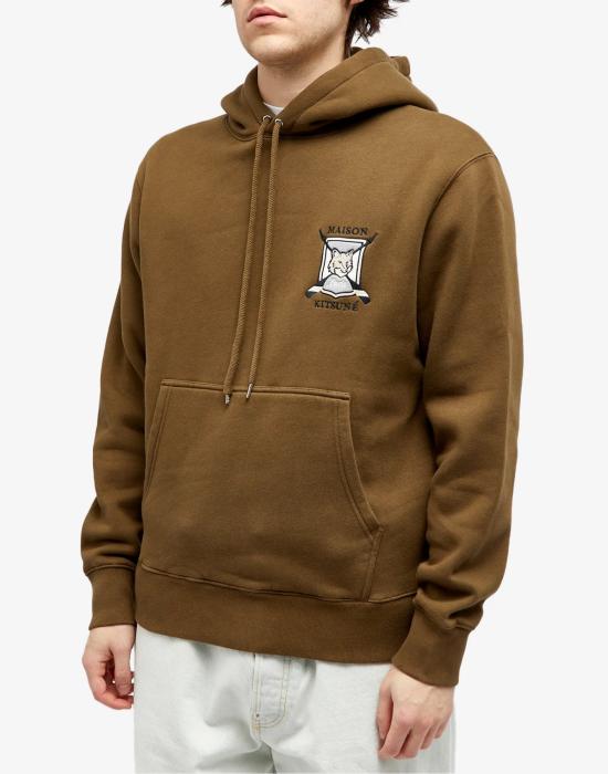 25FW 메종키츠네 후드 티셔츠 LM00709KM0307P360 GREEN - MAISON KITSUNE