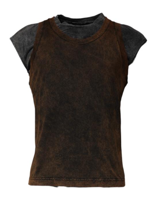  돌체앤가바나 민소매 티셔츠 TSH87482 BROWN